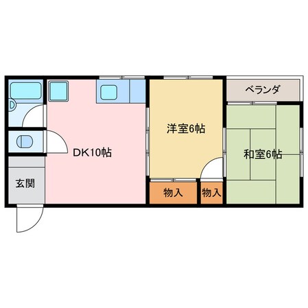 ハイツいとうの物件間取画像